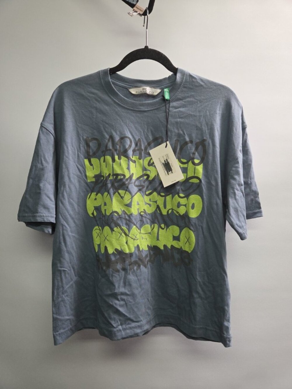 AUTHENTIC KIDS BLUE GRAFFITI PARASUCO T-SHIRT (XL) (16) NEW NWT